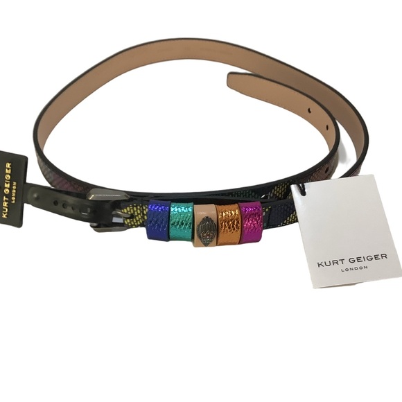 Kurt Geiger Multikeeper Belt Size S/M New